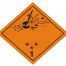 placa adr peligro clase 1