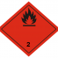 placa adr peligro clase 2.1