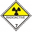etiqueta clase 7 RADIOACTIVO
