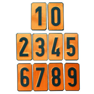 Panel Naranja números intercambiables